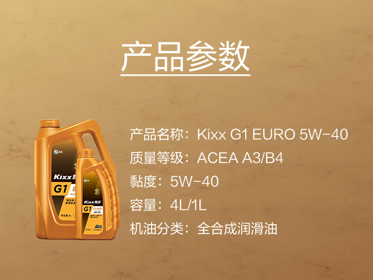 GS (Kixx) 凱升G1 Euro 全合成機(jī)油 5W-40 A3B4級(jí) 金凱系列 1L-第5張圖片-鄭州市冠恒貿(mào)易有限公司【官方網(wǎng)站】-車用潤(rùn)滑油服務(wù)專家